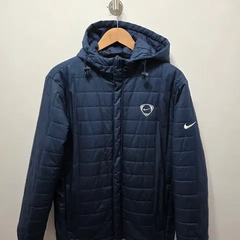 나이키 네이비 후드 패딩 자켓 M