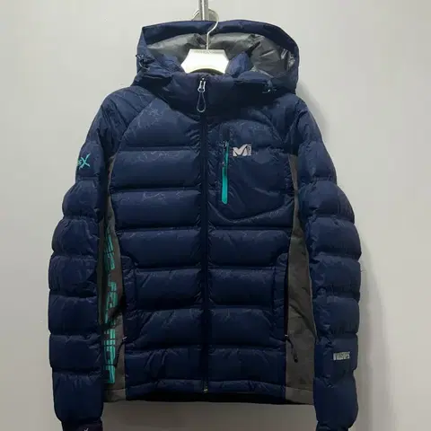 밀레 네이비 구스다운 패딩 점퍼 S