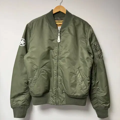 알파인더스트리 ARMY 프린팅 MA-1 플라이트 자켓 L
