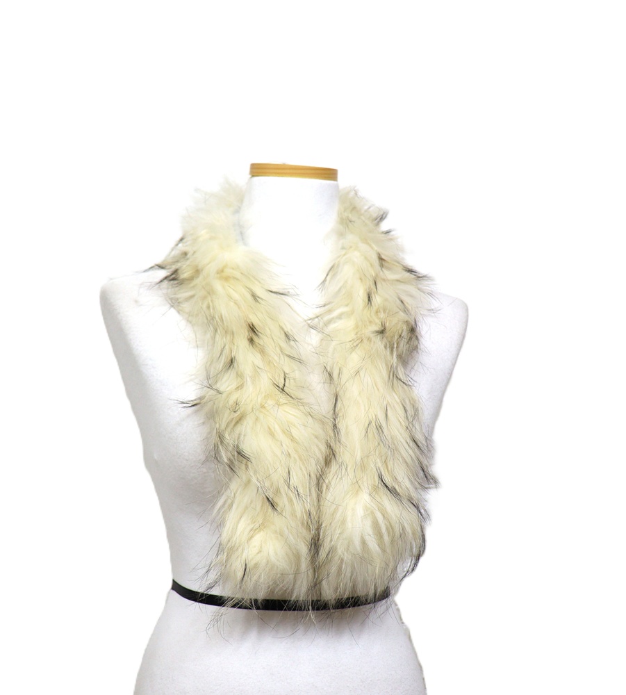 R125 (리폼용)천연모피카라 (라쿤)/폭(안쪽)3/총길이78센치/사놀까