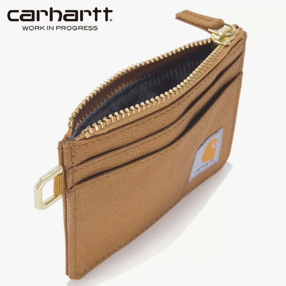 [정품] CARHARTT 칼하트 나일론 덕 지퍼 카드 키퍼 지갑