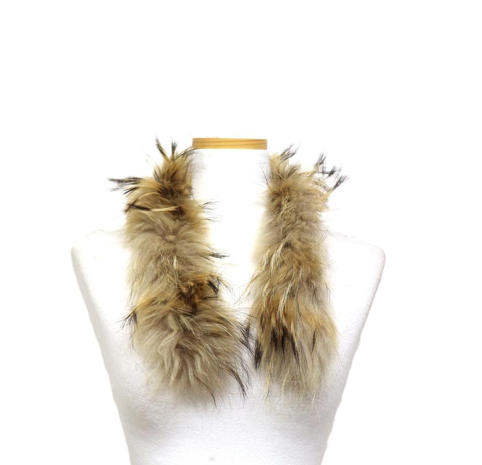 R127(리폼용) 천연모피카라(라쿤)/폭(안쪽)3/총길이60센치/사놀까