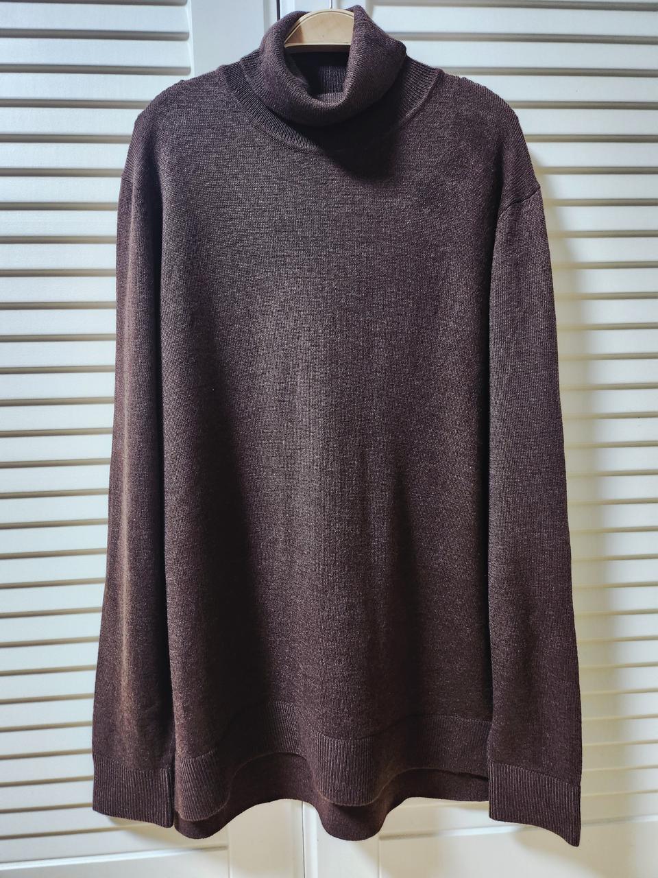 라마가 섞인  풀오버 95사이즈(쵸코색)~ 새상품