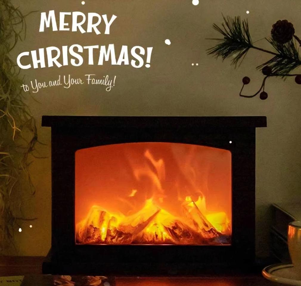 급처분!!!1크리스마스 무드등 벽난로모형 총 2개