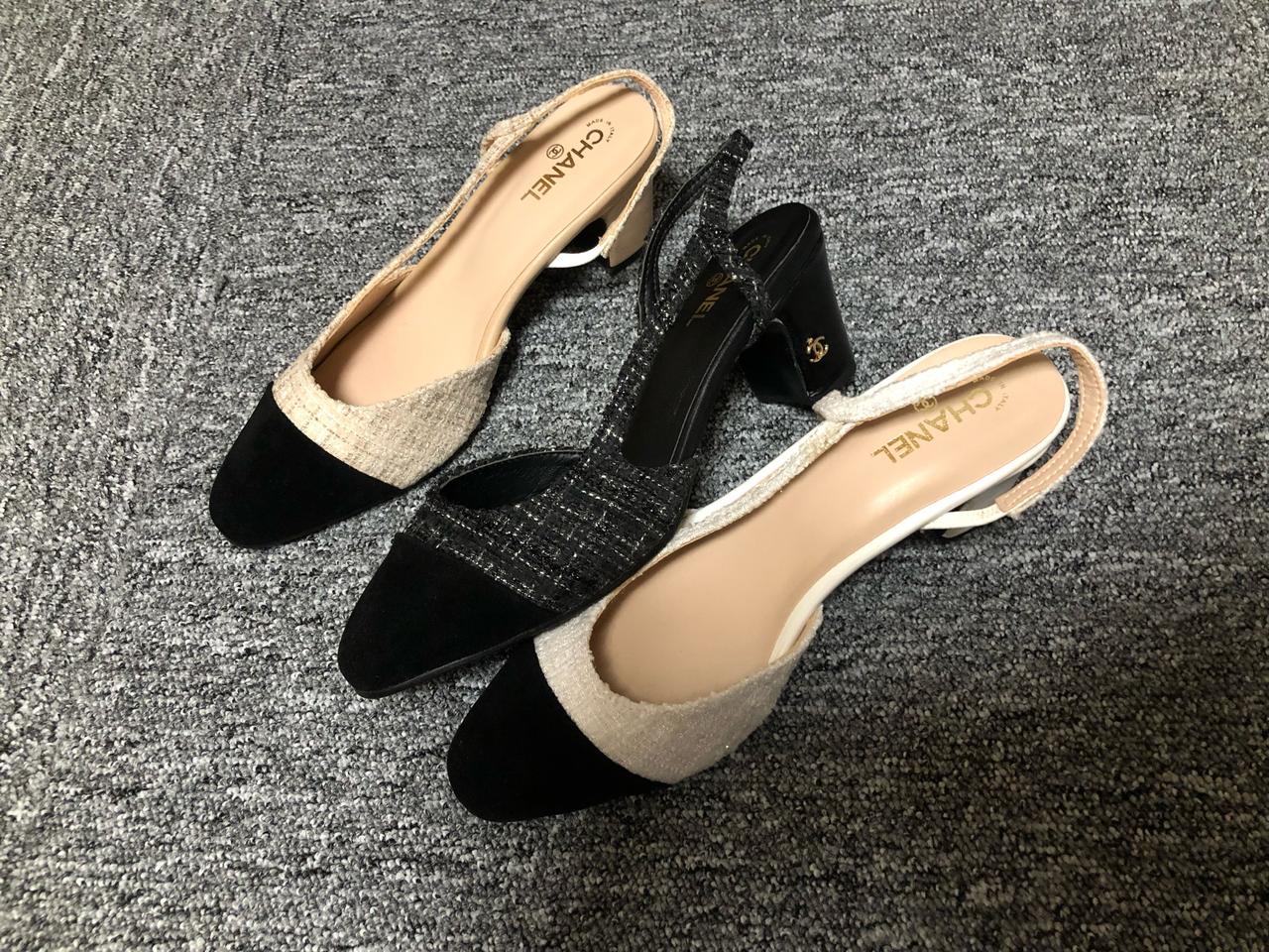 샤넬 트위드 슬링백 개당가격 블랙 화이트 아이보리