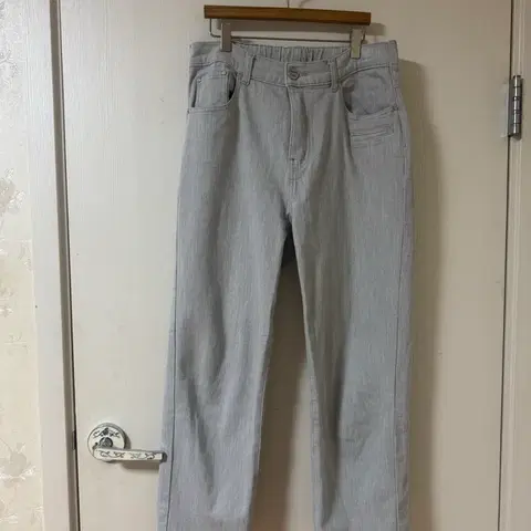 베네통 백 밴딩 스판 배기 팬츠