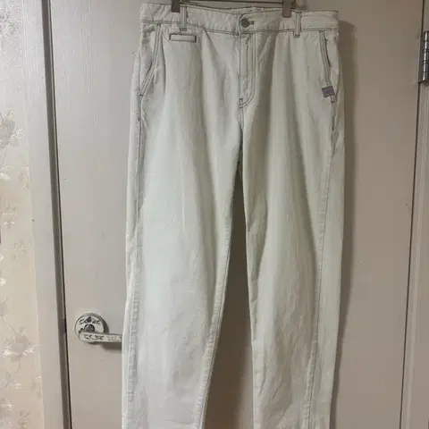 오일릴리 솔리드 팬츠 연청바지