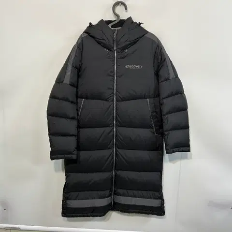 디스커버리 여성 롱패딩 90 덕다운 블랙