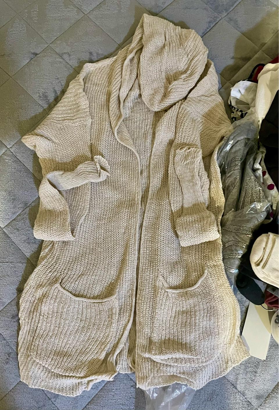 홀리스터 롱 가디건 아이보리