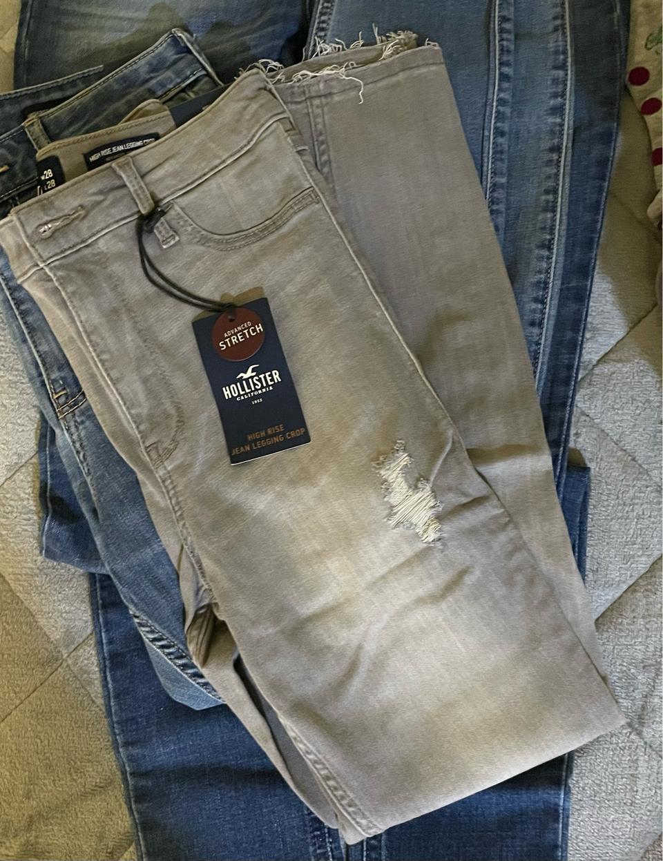 홀리스터 레깅스진 스키니진 그레이