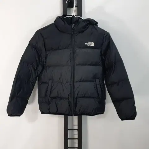 노스페이스 키즈 눕시 패딩 티볼 후디 자켓 블랙 140