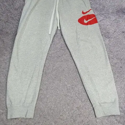 나이키 바지 더블 스우시 리그 기모 조거 팬츠 그레이 L