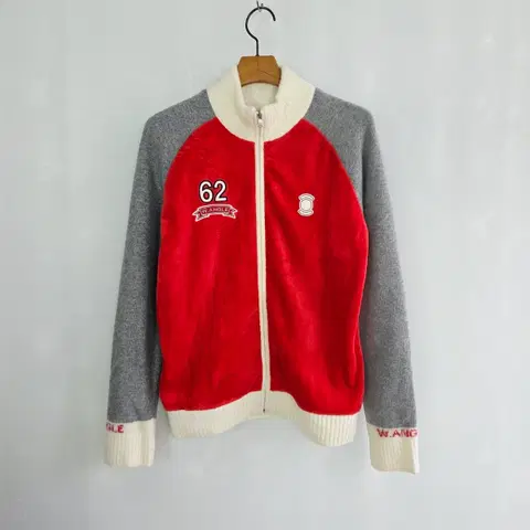 [W.ANGLE] 와이드앵글 배색 퍼집업 여성골프웨어 95