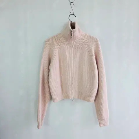 [neo] 네오 파스텔 핑크 하프집업 니트 여성 FREE / 폭닥한