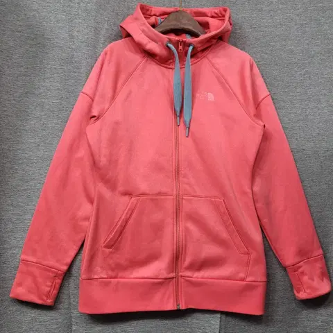 노스페이스 여성 핑크 기모 후드 집업