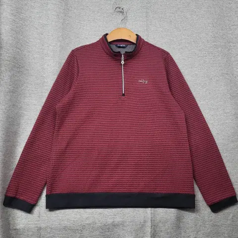 ALLFORYOU 하프집업 맨투맨 버건디