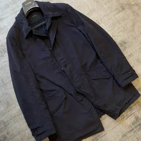 까날리 italy made 워터프루프 패디드 파일럿 코트