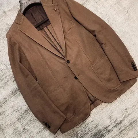 딸리아또레 시그니처 브라운 트위드 쿨링 자켓 italy made