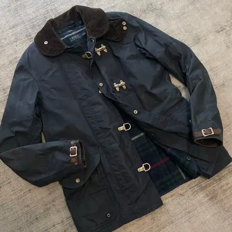 폴로 랄프로렌 신형탭 시그니처 파이어맨 왁스코튼 덱 자켓 내피포함