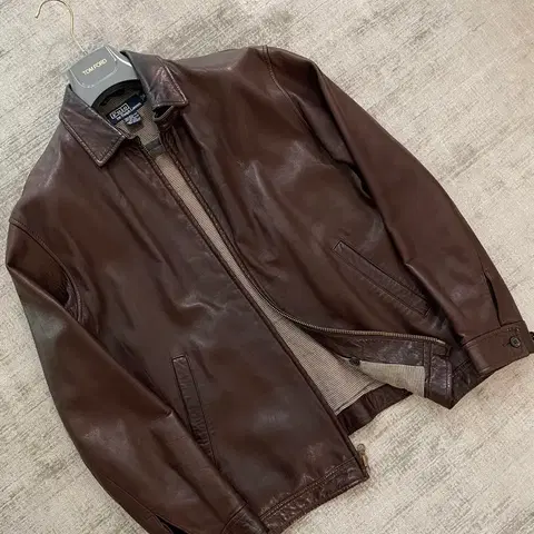 폴로 랄프로렌 헤리티지 맥스웰 램스킨 자켓 코코아