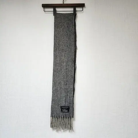 VALENTINE 스트라이프 울 머플러