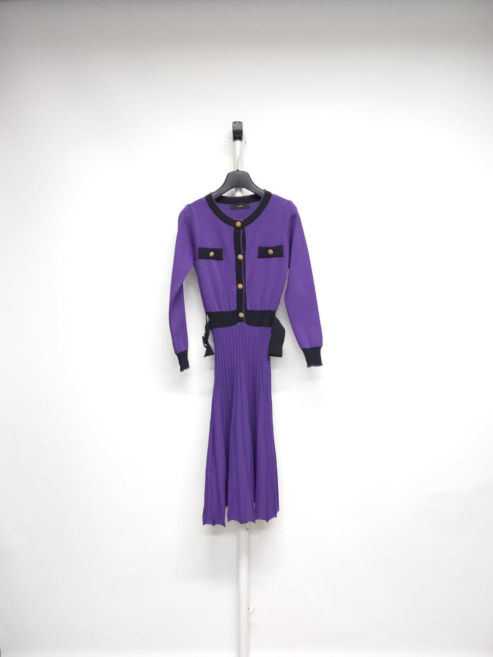 새 샤틴 춘추동 니트 플리츠 롱 원피스 55