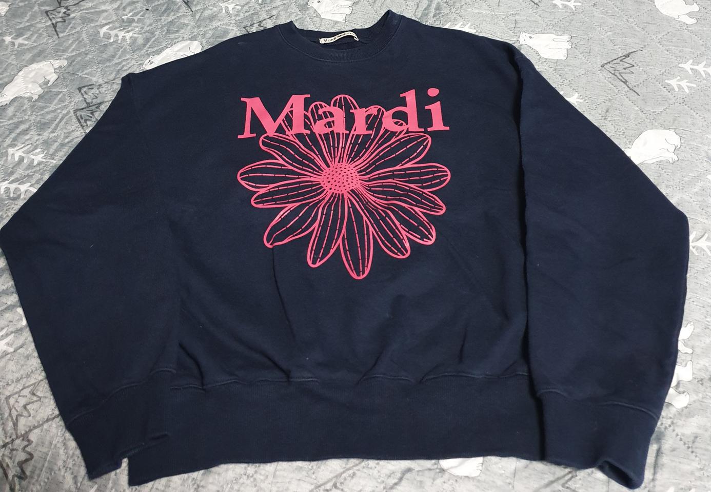 마르디 메크르디  플라워 맨투맨 네이비 (F)