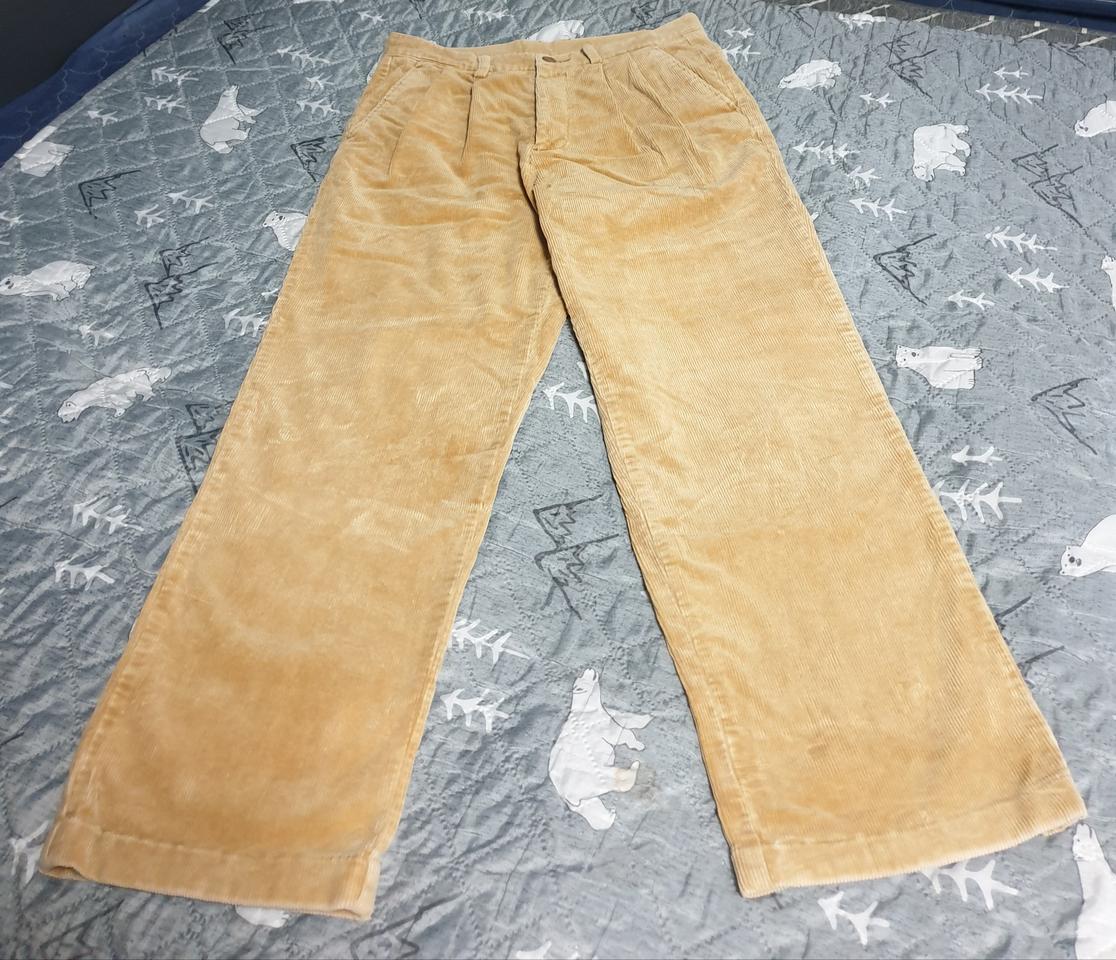 MERITZ 코듀로이 투턱 팬츠 베이지 (31)