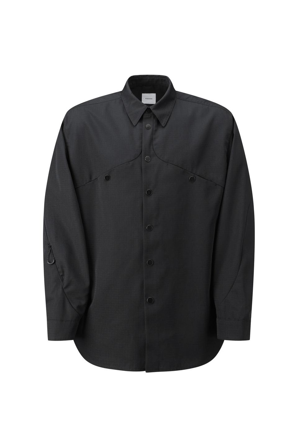 프리커freker 립스탑 스냅 겨울 셔츠 새제품