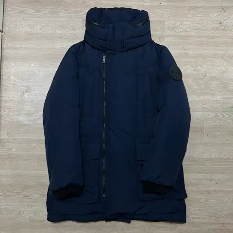 스튜디오 보니 여성 프리미엄 하이넥 덕다운 롱패딩 [네이비] XL/105