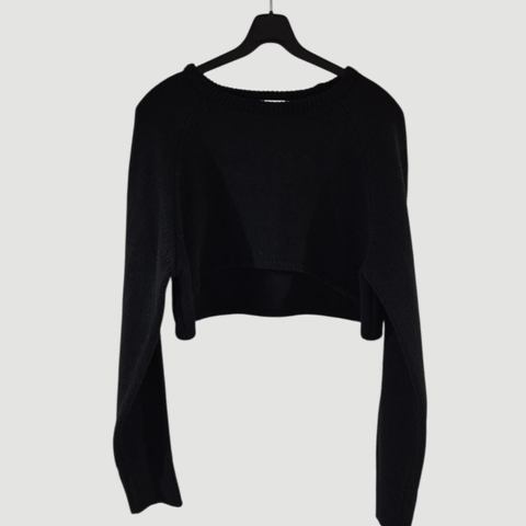여자 크롭 니트 스웨터