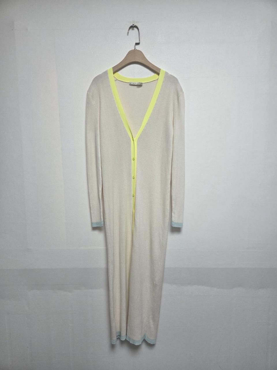 앨리스앤올리비아 니트 맥시 롱가디건 아이보리(M) 