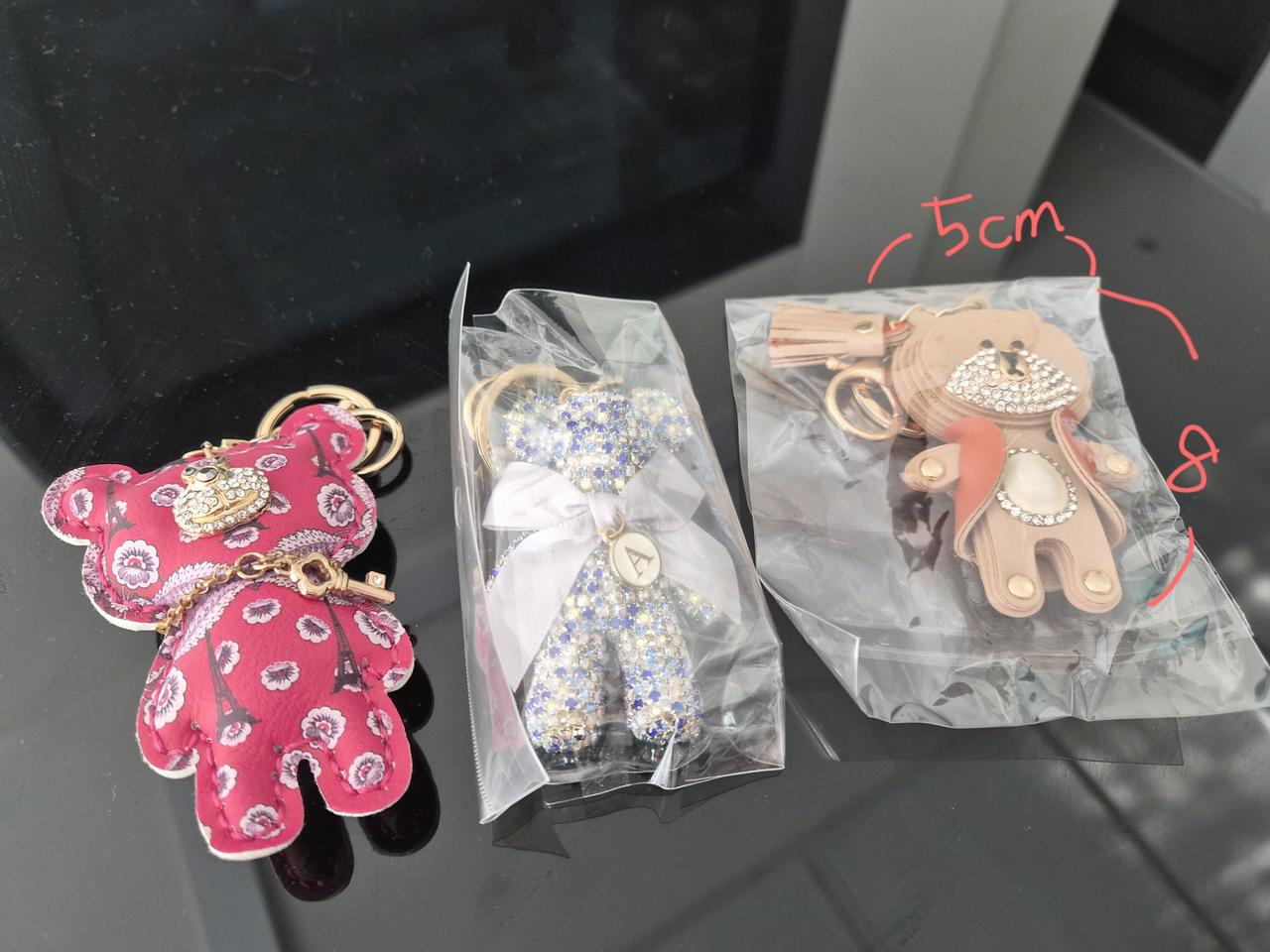 귀여운 곰돌이 키링 3종