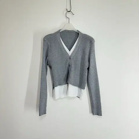 두툼 골지 니트