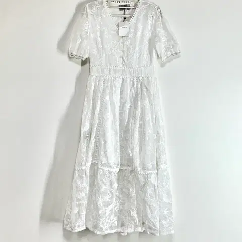 s 앤드엠 시그널 화이트 자수 롱원피스32