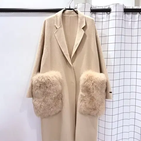 모리바이시스 빅 폭스포켓 오버핏 핸드메이드코트