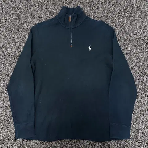 POLO 폴로 랄프로렌 반집업 니트 블랙 M