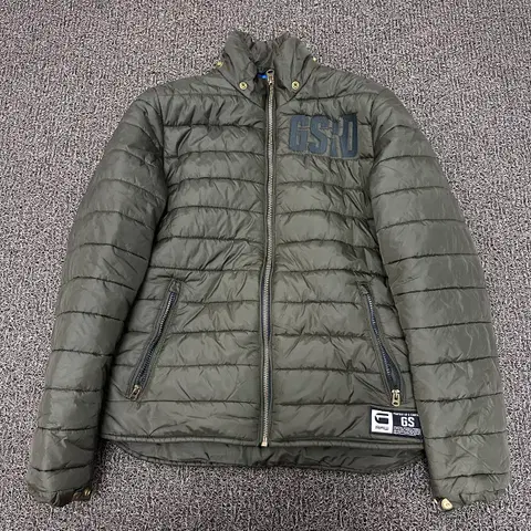 G-STAR RAW 패딩 자켓 카키색 L