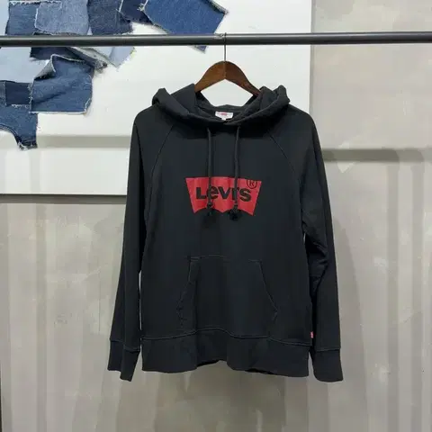 (95) 리바이스 여성 캐주얼 빅로고 후드티