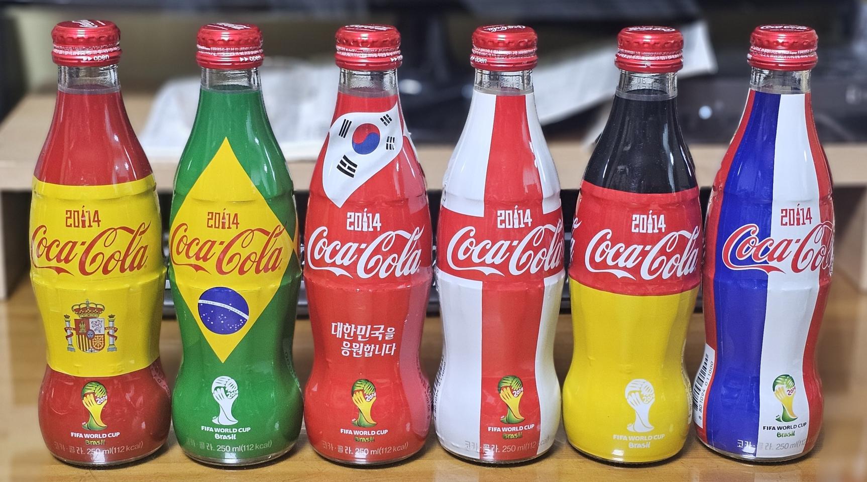 2014년 브라질월드컵 기념 코카콜라 6병 세트