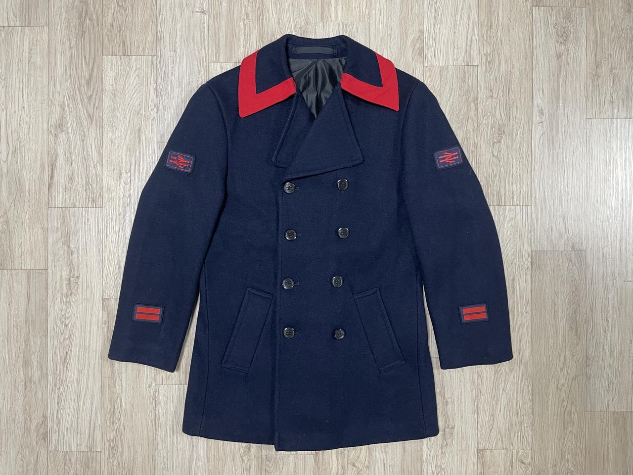 95) 80's 브리티쉬 레일로드 울 피코트(데드스탁)RRL&LVC&폴로