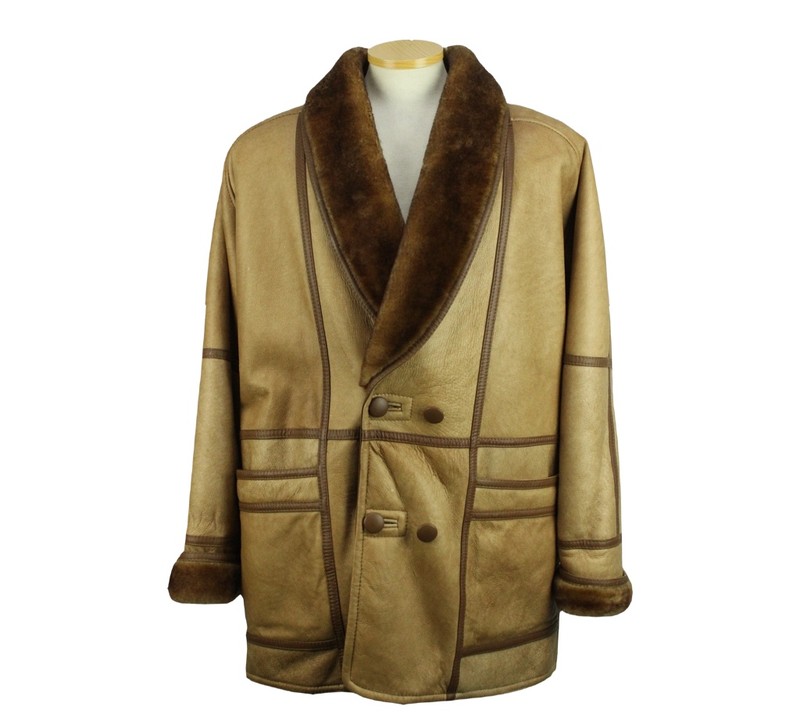 19373 마이크래더 양가죽 양털 무스탕 105 남자 가죽자켓 브랜구제