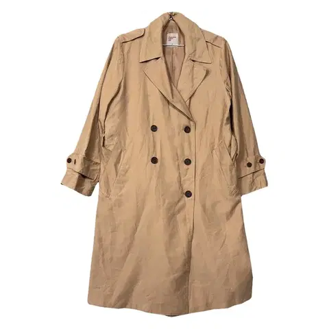 [에잇세컨즈] 베이지 클래식 벨티드 트렌치 코트 M