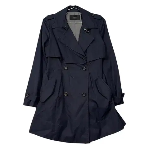 [지고트] 버튼 네이비 트렌치 코트 XS