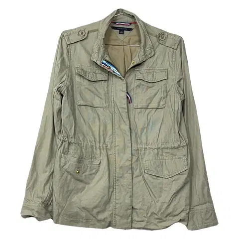 [타미힐피거] 카키 쿼드포켓 코튼 야상 자켓 S/P