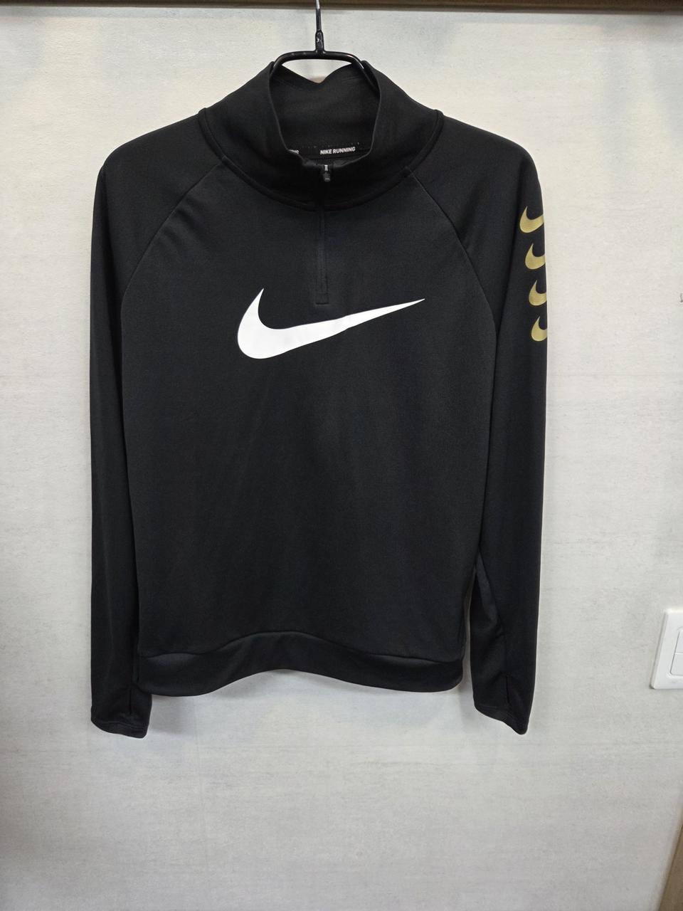 나이키 여성 드라이핏 스우시 반집업 러닝 져지긴팔 s