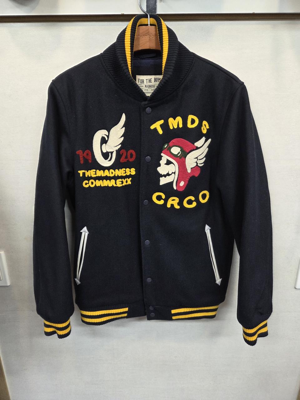 더 매드니스 자수로고 울 안감누빔 스타디움 바시티자켓 xl