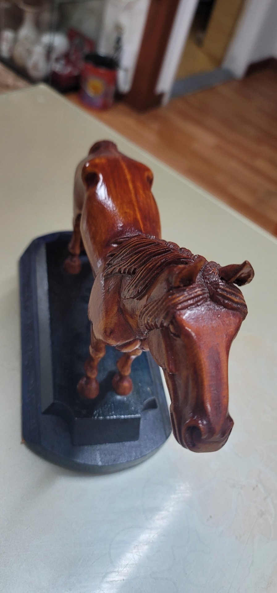 ​몽골 고급 원목 말 조각상 (새 상품, 명품 인테리어 소품)​지인분께