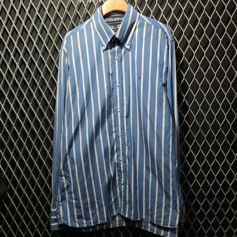 타미힐피거 스트라이프 셔츠 M