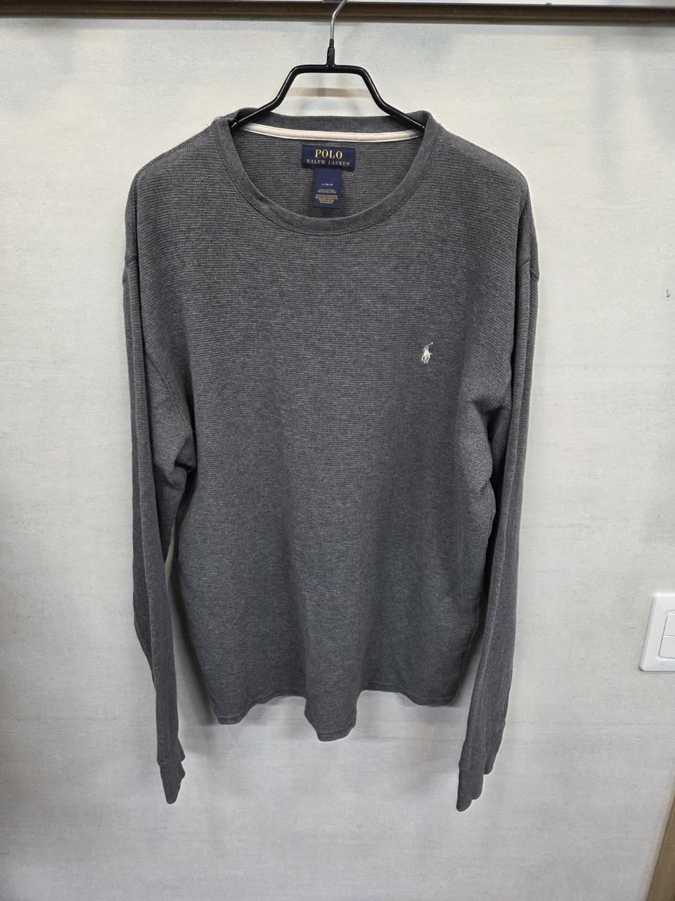 폴로랄프로렌 화이트포니 와플 긴팔 그레이 Lg